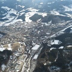 Flugwegposition um 11:23:55: Aufgenommen in der Nähe von Ganz, 8680 Ganz, Österreich in 1418 Meter